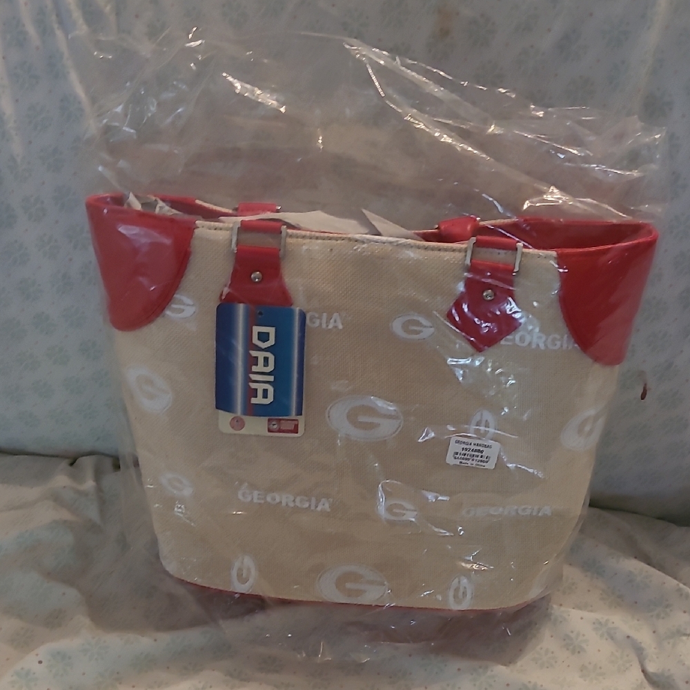 Red and Cream Georgia Shoulder Bag